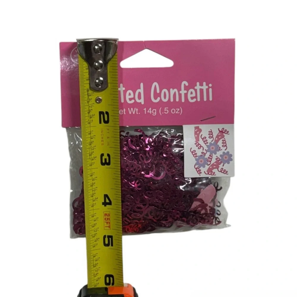 Creative Converting brand printed confetti with spirals & flowers new in package